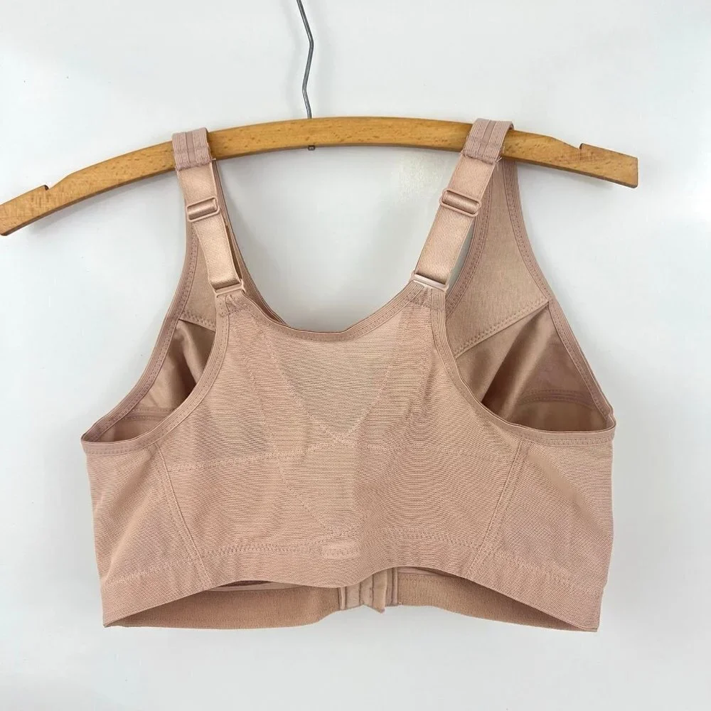 Glamorise Cafe MagicLift Posture‎ Back Support Bra size 36DDD Wire free 1265